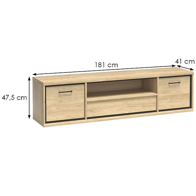 Szafka RTV M13 Mediolan Natural Hikora