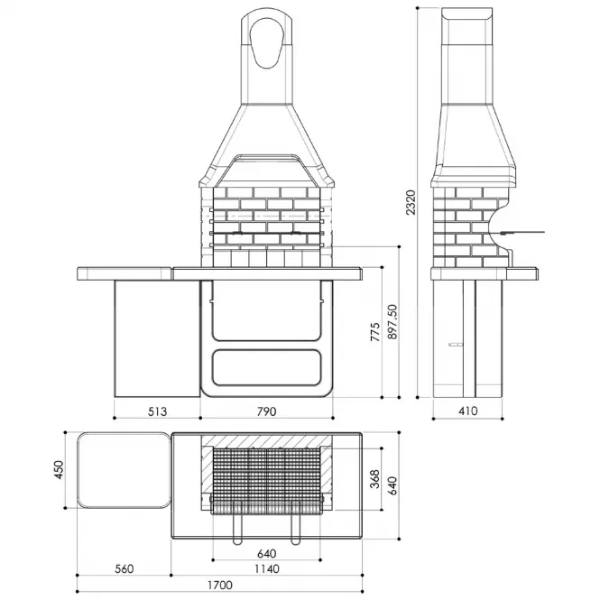 Betonowy grill Ulisse