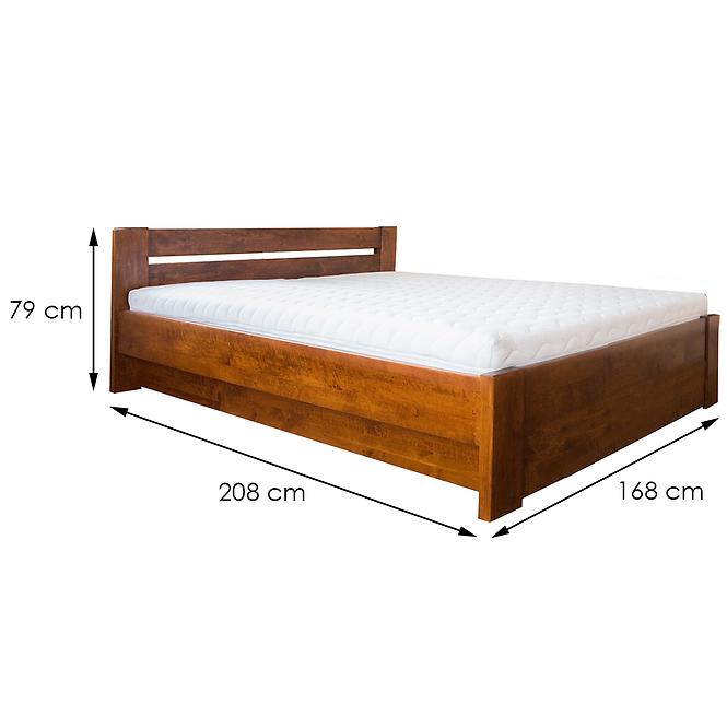 Łóżko drewniane Lulea Plus 160x200 Olcha