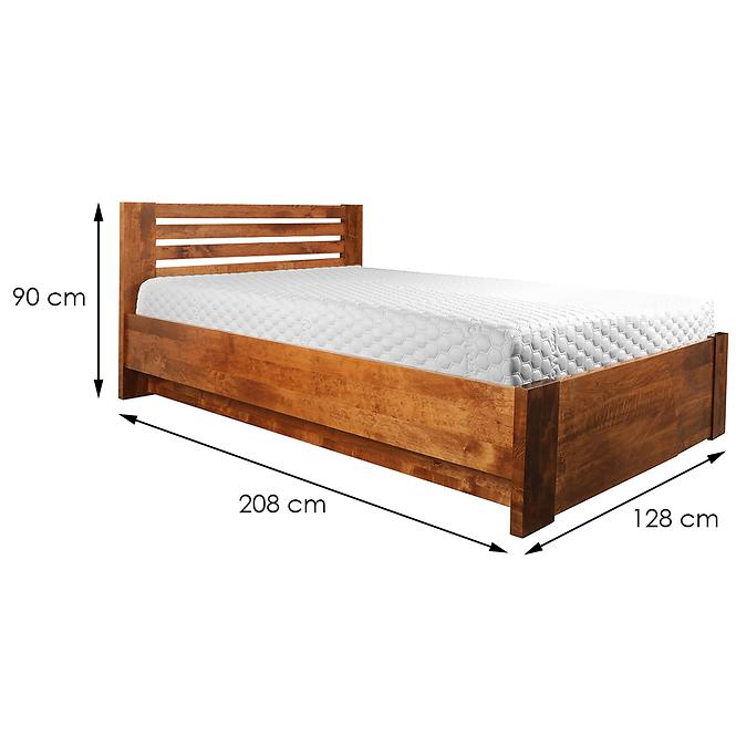 Łóżko drewniane Bergen Plus 120x200 Olcha
