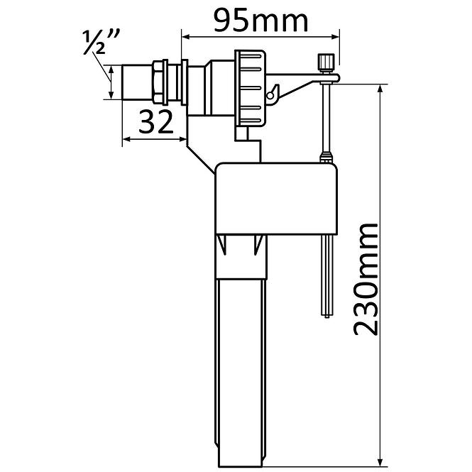 Zawór napełniający ½” 