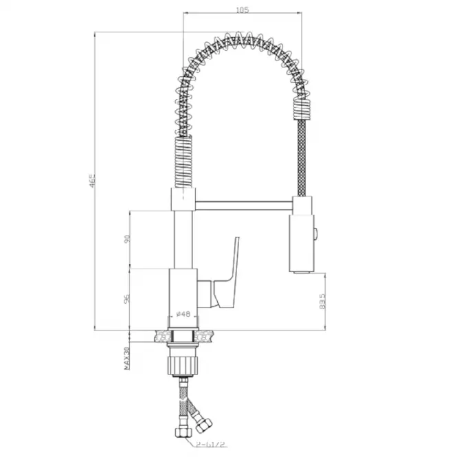 Bateria Zlewozmywakowa 2f Dokos Chrom