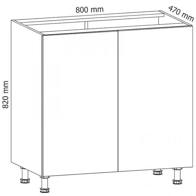 Szafka kuchenna Gardena D80 white