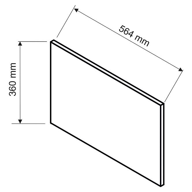 Panel Boczny Irma 360x564 Zielony Mat