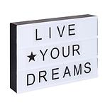 Dekoracja Light box, żyj swoimi marzeniami