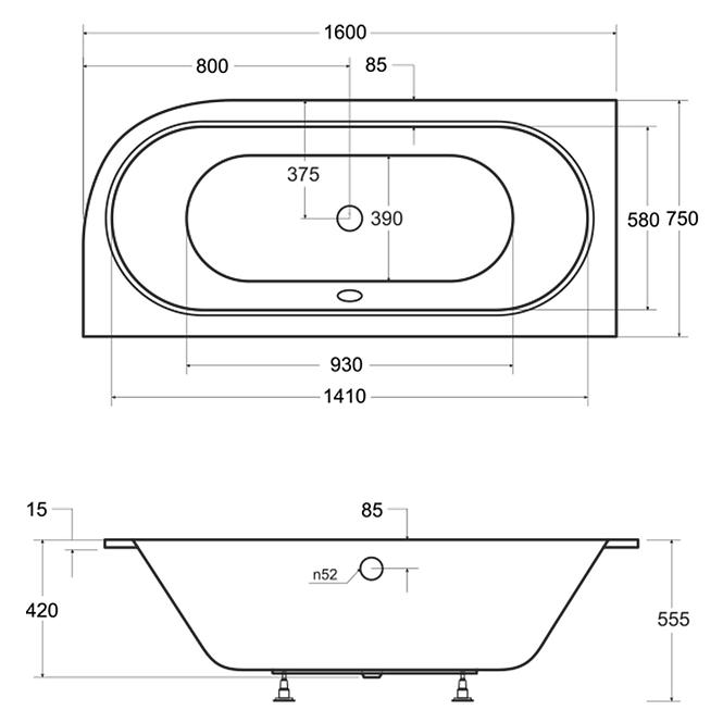 Wanna Avita Slim+160/75l+nogi