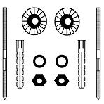 Komplet mocujący umywalki M8X120