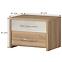 Szafka nocna Gala ns2/gl pacific walnut/beige,2