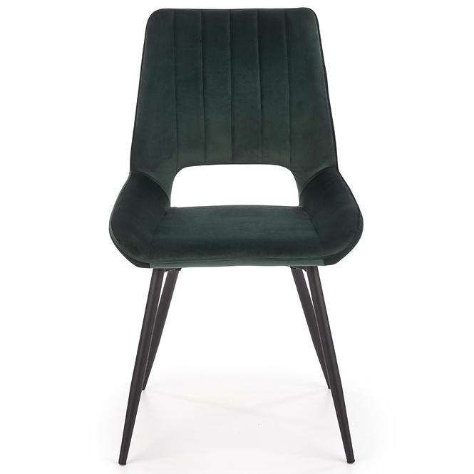 Krzesło  K404 Velvet/Metal C. Zielony