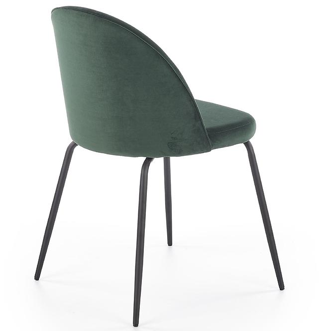 Krzesło  K314 Velvet/Metal C. Zielony