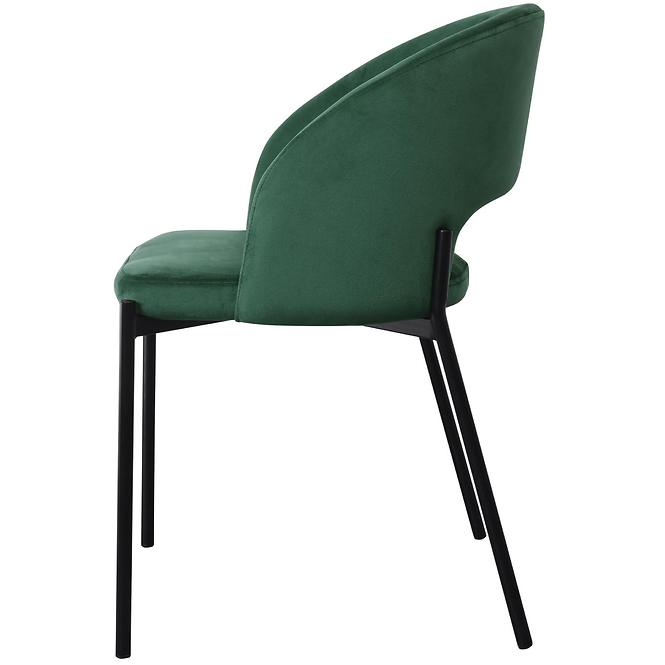 Krzesło K455 Velvet/Metal C. Zielony
