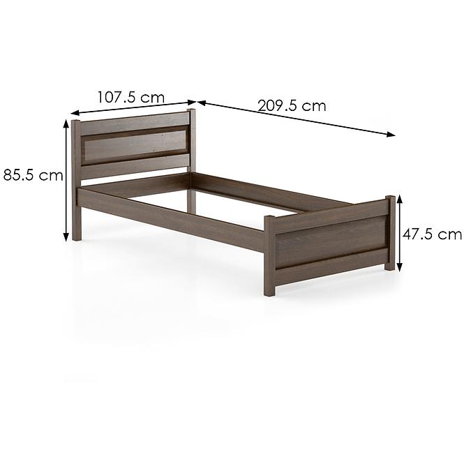 Łóżko Buk LK120–100x200 orzech