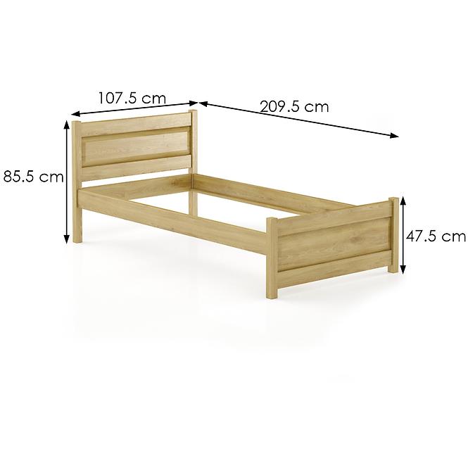 Łóżko Buk LK120–100x200 rustikal