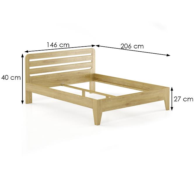 Łóżko Buk LK189–140x200 rustikal