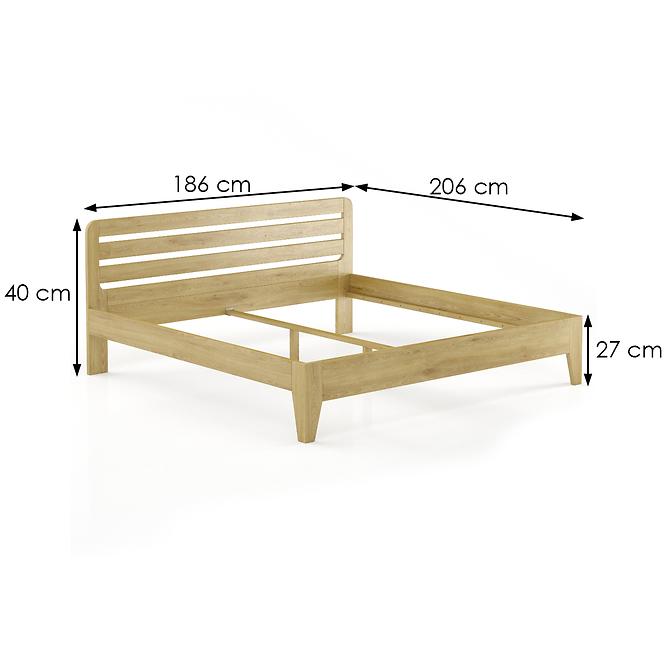 Łóżko Buk LK189–180x200 rustikal