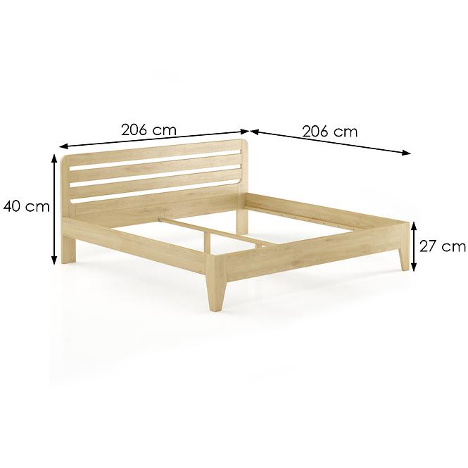 Łóżko Buk LK189–200x200 naturalny