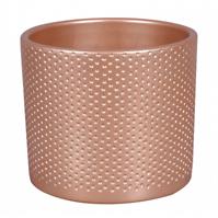 Osłonka ceramiczna Zeus Dots 15 cm różowa