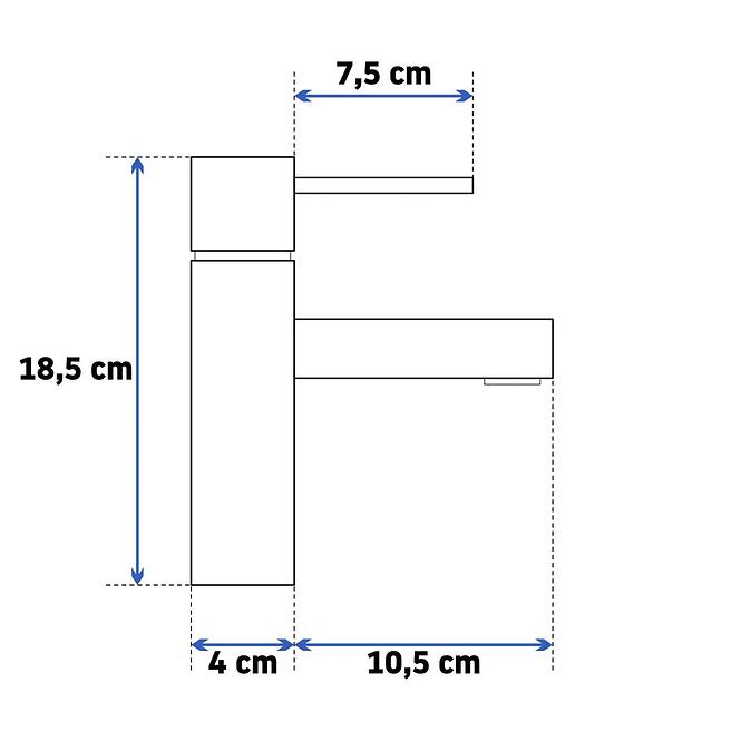 Bateria umywalkowa Rea Tess czarna