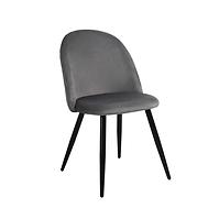 Krzesło Rill 80107b-v8 szary/czarny