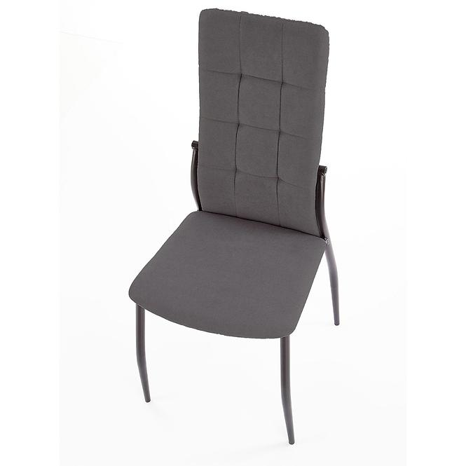 Krzesło K334 tkanina/metal ciemny popiel 45x54x103