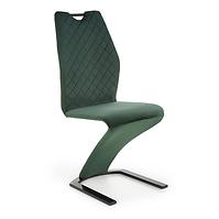 Krzesło K442 tkanina/metal ciemny zielony 46x61x102