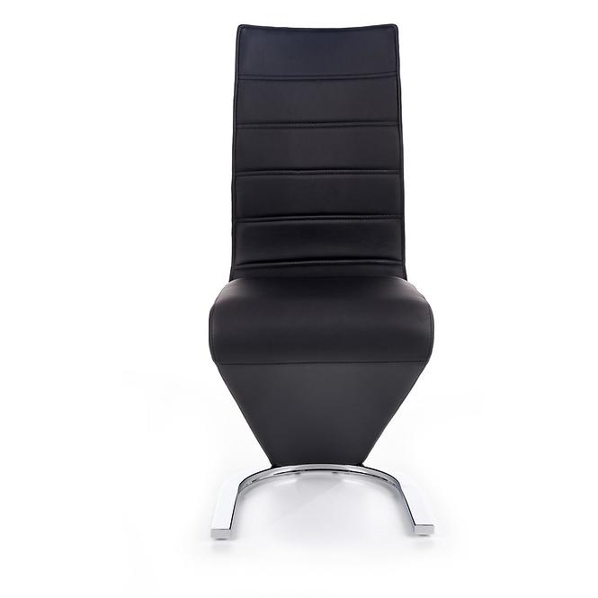 Krzesło K194 metal/ekoskóra/sklejka czarny/biały