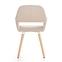 Krzesło K283 tkanina/drewno beż 56x56x80,3