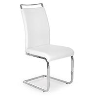 Krzesło K250 metal/ekoskóra biały 42x59x99