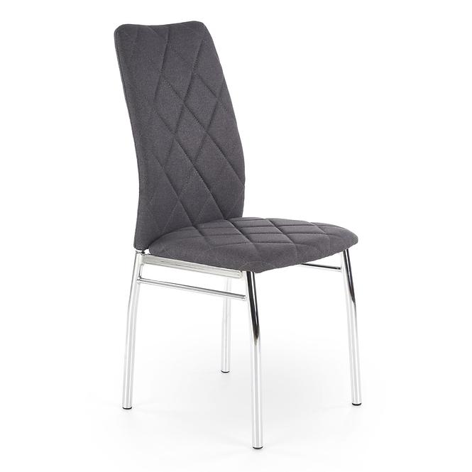 Krzesło K309 tkanina/metal ciemny popiel 43x57x97
