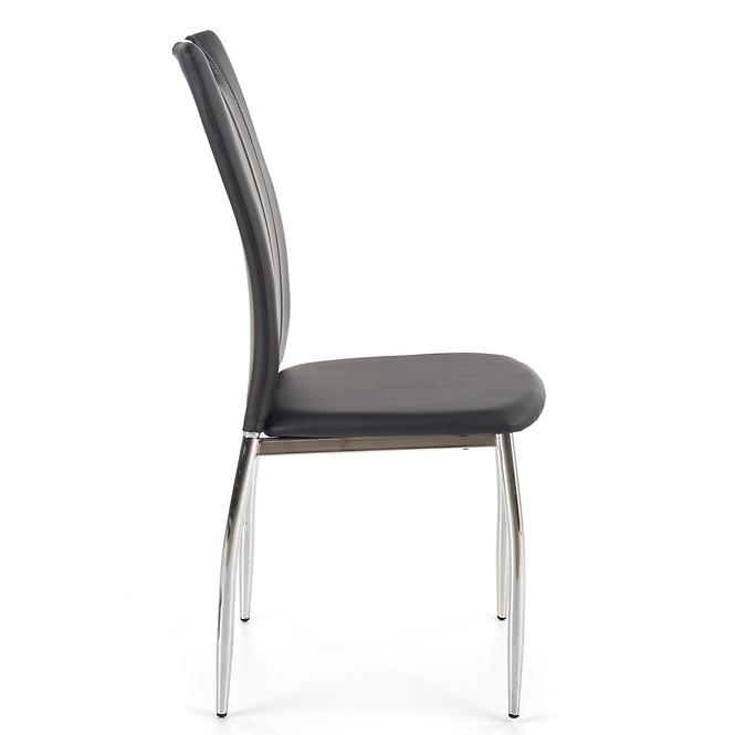 Krzesło K187 metal/ekoskóra czarny 46x56x97