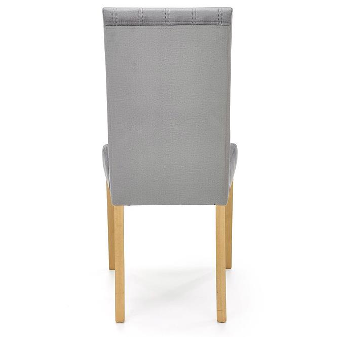Krzesło Diego 3 drewno/velvet dąb/monolith 85 47x59x99