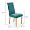 Krzesło Diego 3 drewno/velvet dąb/monolith 37 47x59x99,9