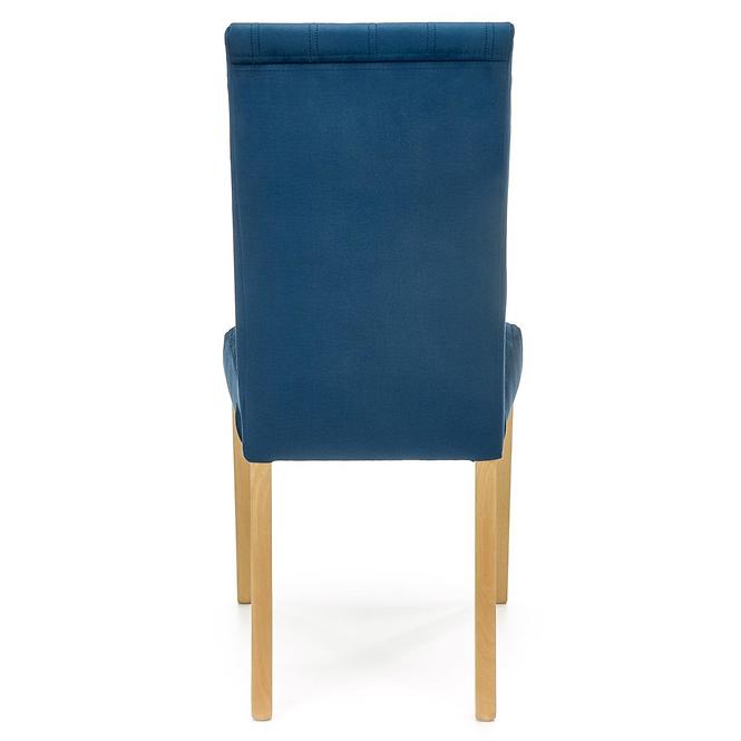 Krzesło Diego 3 drewno/velvet dąb/monolith 77 47x59x99