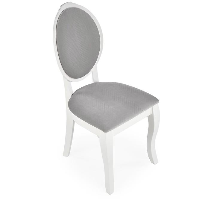 Krzesło Velo drewno/tkanina biały/popiel 44x53x96