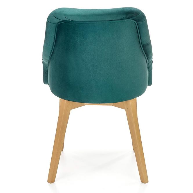 Krzesło Toledo 2 drewno/velvet dąb/monolith 37 57x56x86