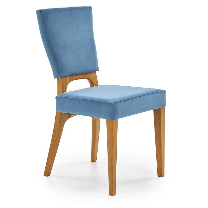 Krzesło Wenanty drewno/velvet dąb/granada 2721 43x56x91