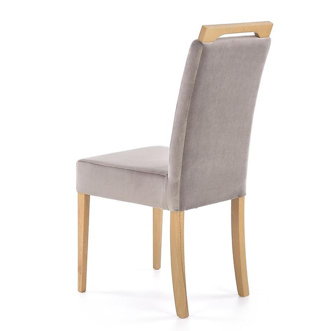 Krzesło Clarion drewno/velvet dąb/riviera 91 47x59x99