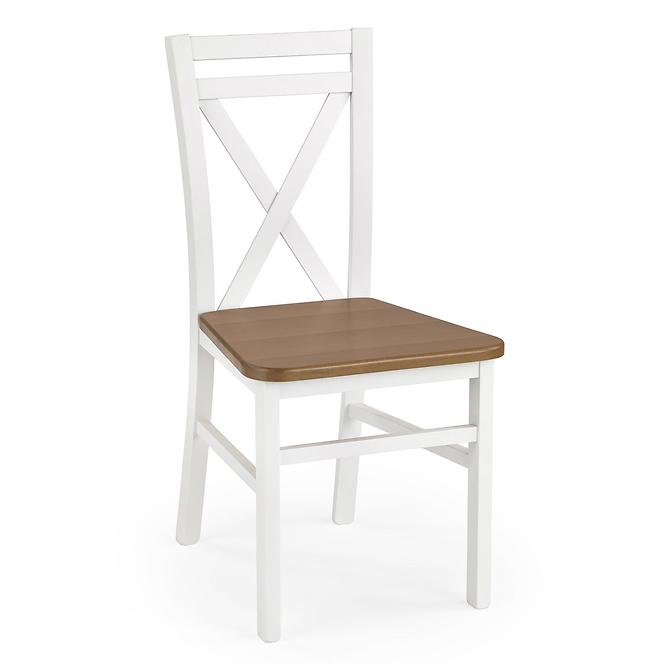 Krzesło Dariusz 2 drewno/MDF biały/olcha 45x49x90