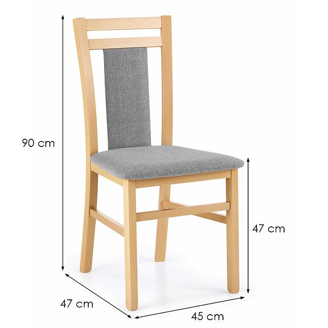 Krzesło Hubert 8 drewno/tkanina dąb/inari 91 45x51x90