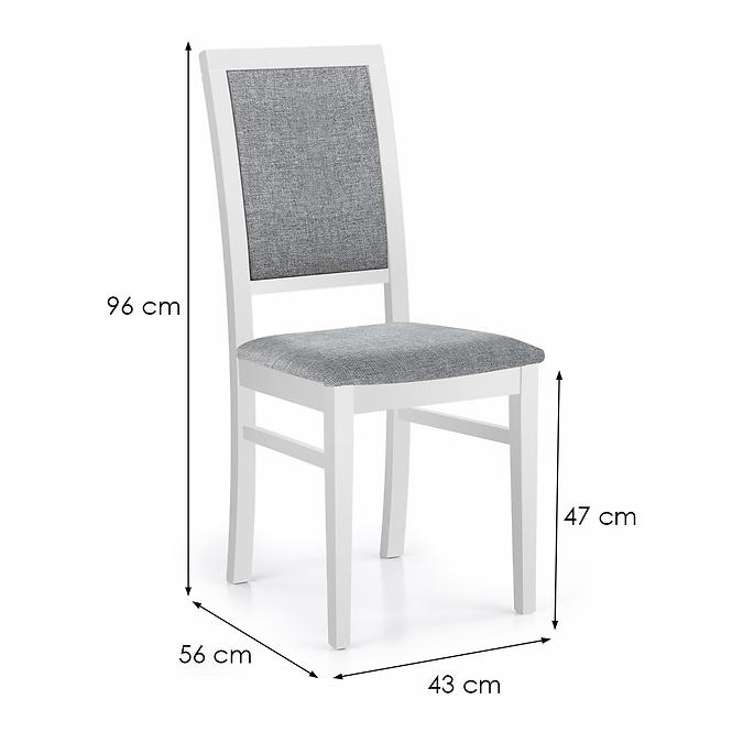 Krzesło Sylwek 1 drewno/tkanina biały/inari 91 43x56x96