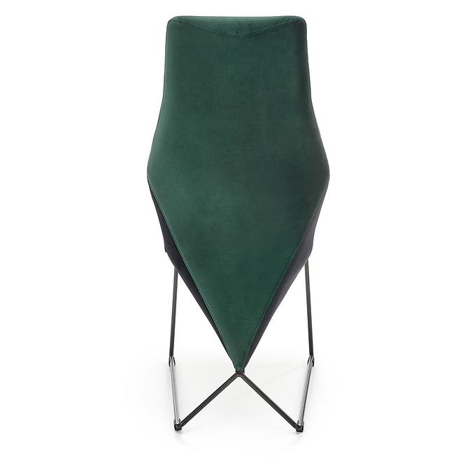 Krzesło K485 velvet/metal ciemny  zielony  44x63x96