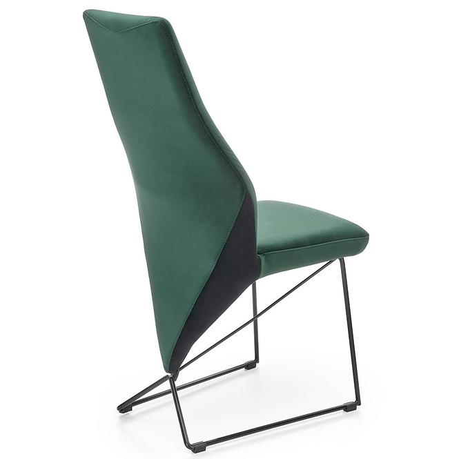 Krzesło K485 velvet/metal ciemny  zielony  44x63x96