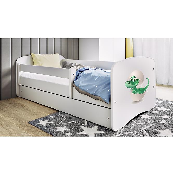 Łóżko Dziecięce Babydreams+Sz+M Biały 70x140 Dino