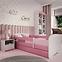 Łóżko Dziecięce Babydreams+Sz+M Różowy 80x180,5