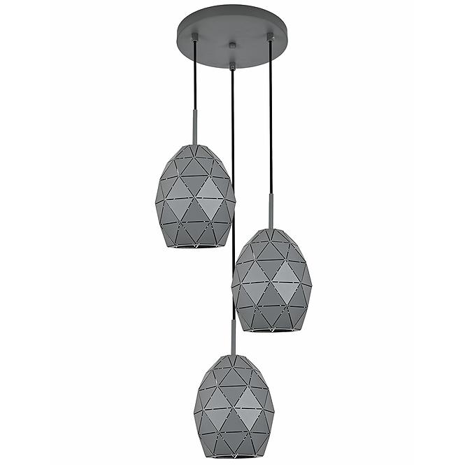 Lampa EGANA 6999 KOŁO SZARA LW3