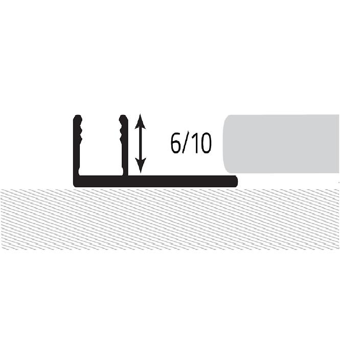 Baza do profila podłogowego aluminiiowego 4/6x27x900
