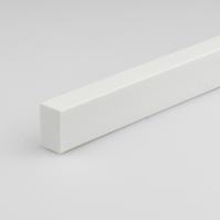 Płaskownik PVC biały połysk 10x20x1000