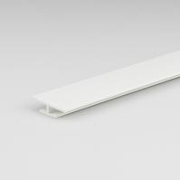 Profil H PVC biały połysk 3.5x11x22x1000