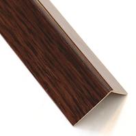 Kątownik samoprzylepny PVC drewno ciemne 19.5x19.5x2600