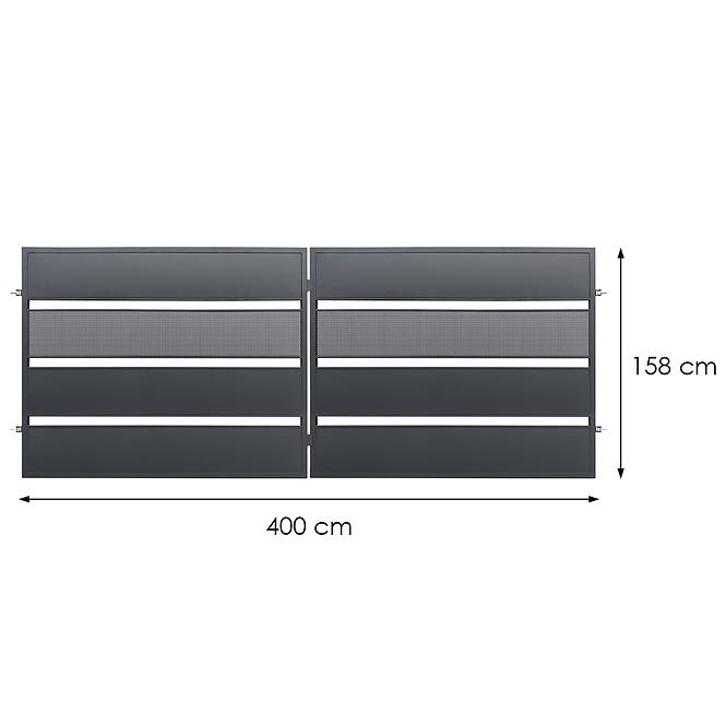 Brama Neapol 4x1,58 ZN RAL 7016